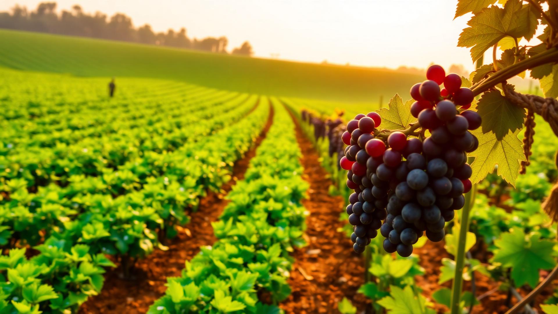Lush Indian crop field